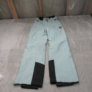 Killtec Snow Pants Women 12 Blue Technical Insulated Belted Winter Ski Snow Wind